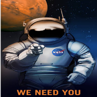 NASA tung poster tuyển nhân viên trên sao Hoả