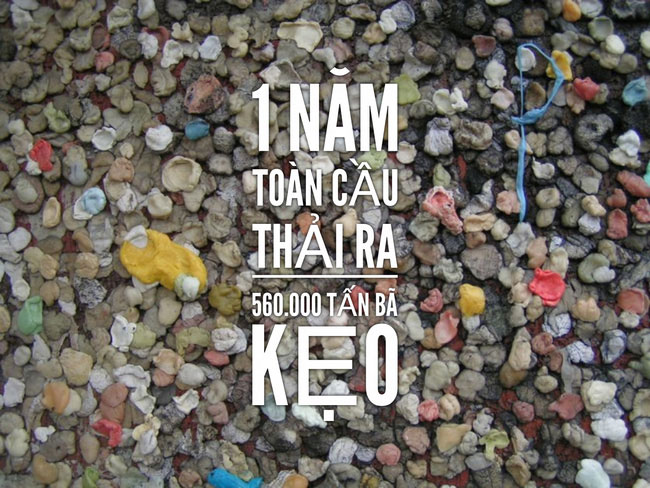 Cái giá phải trả cho mỗi bã kẹo cao su vứt xuống đường khiến ai cũng phải giật mình