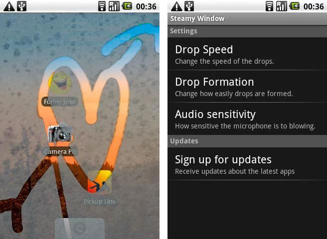 Steamy Window for Android Steamy Window for Android