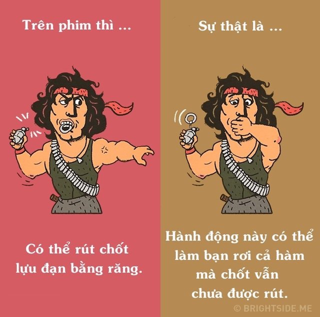 12 điều phóng đại trên phim mà ai cũng tin “sái cổ”