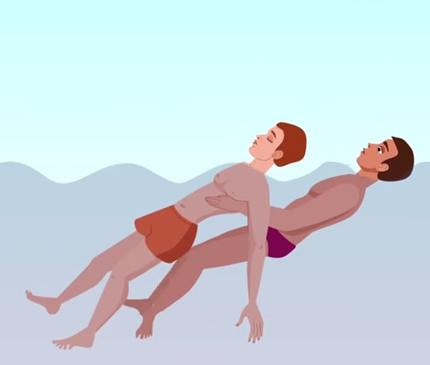 Người bị đuối nước thường hai cánh tay cứng đờ duỗi ra hai bên.