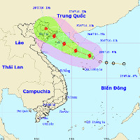 Áp thấp nhiệt đới mạnh thành bão số 1, áp sát đất liền Việt Nam