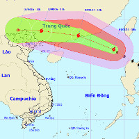 Siêu bão Nida tiến vào Biển Đông với sức gió giật cấp 14-15