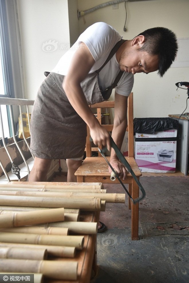 Xe đạp tre chạy nghìn cây số ở Trung Quốc