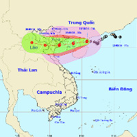 Cơn bão số 3 sẽ quét qua Hà Nội, càng vào gần bờ càng mạnh