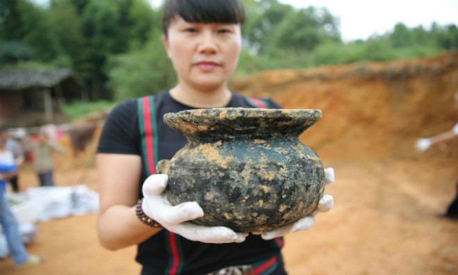 Tìm thấy cổ vật đồng đen thời Xuân Thu Chiến Quốc