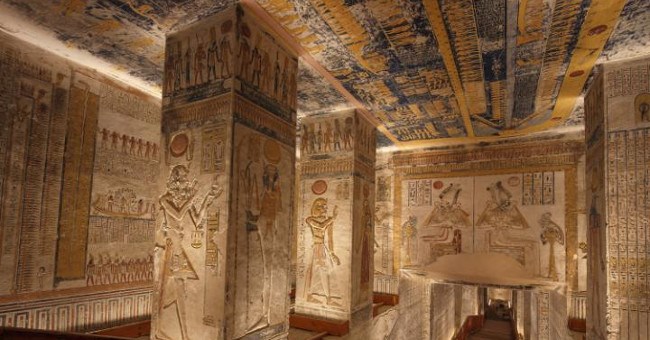 Những bức ảnh hiếm hoi bên trong lăng mộ Pharaoh ở Ai Cập