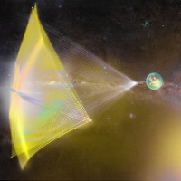 Thuyền buồm vũ trụ dùng laser để di chuyển với tốc độ cực nhanh