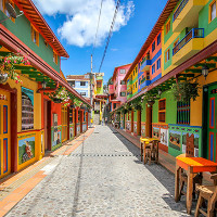 Kiến trúc tuyệt đẹp của thị trấn nhiều màu sắc nhất thế giới