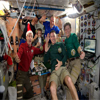 Các phi hành gia đón năm mới ở trạm vũ trụ quốc tế