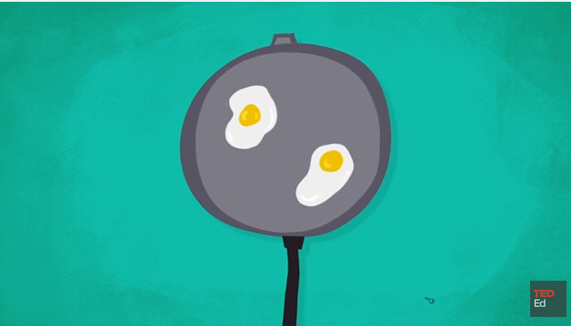 Teflon là một polyme với chuỗi carbon ở giữa và được bao bọc bởi flo ở ngoài.