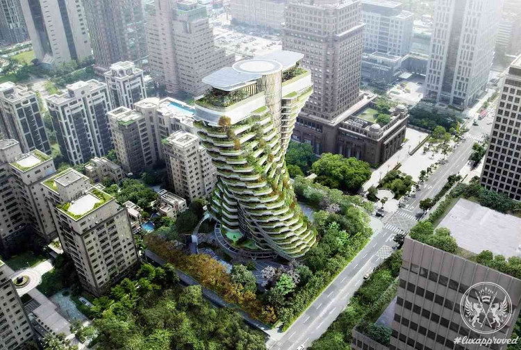 Tòa nhà siêu thực mô phỏng 