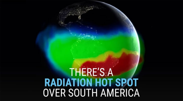 Các hạt năng lượng cao có hại tại khu vực này sẽ khiến vệ tinh ngừng hoạt động khi chúng bay qua.