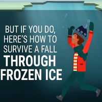 Video: Cách thoát hiểm khi ngã xuống hồ nước đóng băng