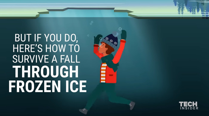 Khi rơi xuống hồ băng, đừng cố gắng vùng vẫy loạn xạ.