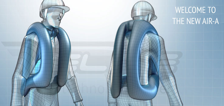 Cấu tạo áo khoác tự phồng của Helite.