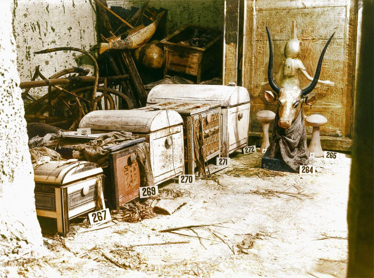 Ảnh màu cực hiếm ghi lại quá trình khám phá lăng mộ Tutankhamun
