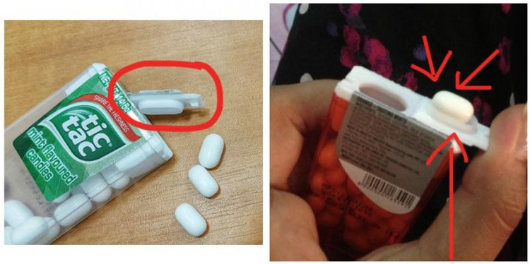 Bạn có biết phần rãnh nhỏ trên nắp hộp kẹo Tic Tac có công dụng gì không?