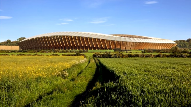 Sân bóng đá này sẽ được chế tạo từ loại gỗ đặc biệt đã qua xử lý, có khả năng giảm tốc độ bùng phát và lan truyền của ngọn lửa.