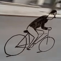 Video: Ảo giác người đi xe đạp trên cửa kính ôtô gây sốt mạng xã hội