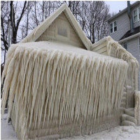 Video: Băng phong kín cả căn nhà trong bão tuyết ở Mỹ
