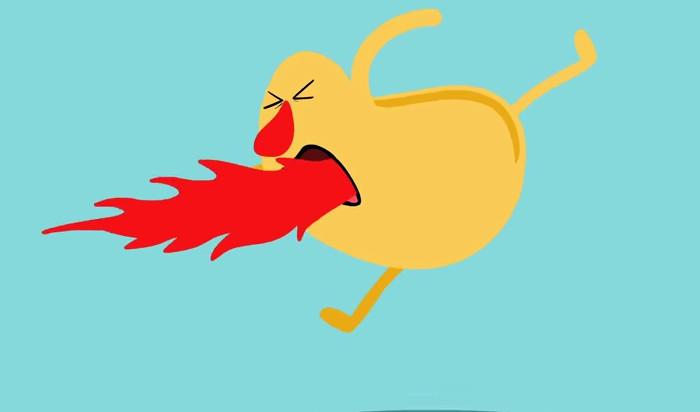 Bạn sẽ có cảm giác bỏng rát khi ăn ăn đồ cay nóng nhưng vẫn vui vẻ đón nhận nó.