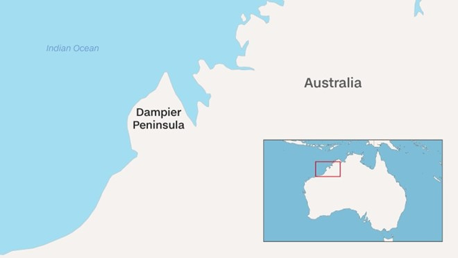 Phát hiện dấu chân khủng long lớn nhất thế giới ở Australia