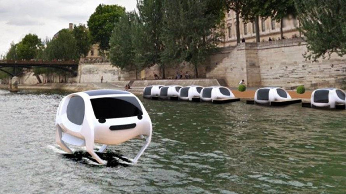 Thiết kế hình dáng taxi Seabubbles.