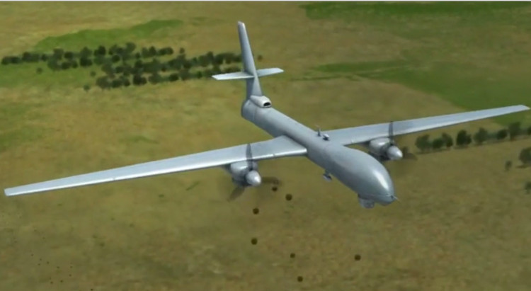 Máy bay không người lái thả hạt giống để trồng cây.