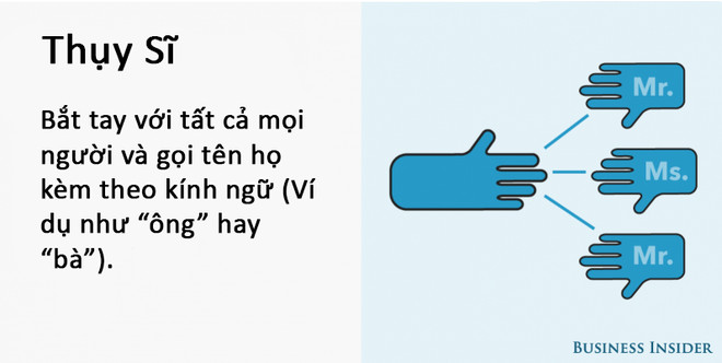 Học cách bắt tay chuẩn “quý tộc” tại các quốc gia khác nhau