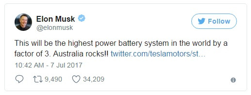 Tesla sắp xây dựng nhà máy trữ điện bằng pin lớn nhất thế giới
