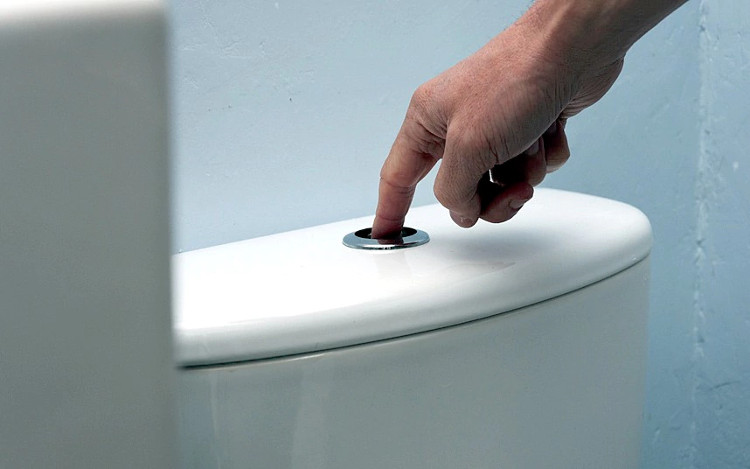 Có đến 2 nút bấm trên bồn cầu, bạn có biết công dụng từng nút không?