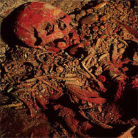 Phát hiện bộ xương "Nữ hoàng Đỏ" của người Maya