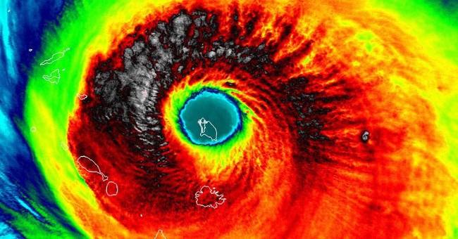 Sức mạnh hủy diệt của bão "quái vật" Irma nhìn từ vệ tinh