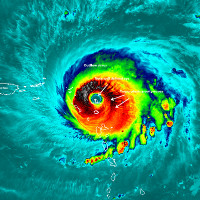 Hiệu ứng sân vận động trong mắt bão "quái vật" Irma