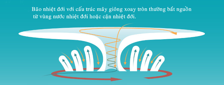 Những yếu tố tạo nên sức mạnh hủy diệt của bão nhiệt đới