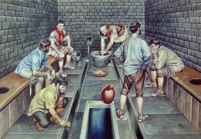Những điều thú vị về chuyện đi vệ sinh của thời La Mã cổ đại