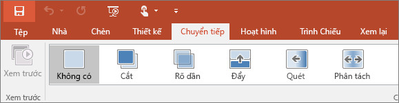 Các thanh công cụ của PowerPoint