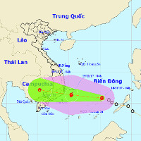 Áp thấp nhiệt đới mạnh lên thành bão số 14, ảnh hướng đến Nam Trung Bộ