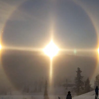 Hiện tượng "Mặt trời ma" hiếm gặp trên bầu trời Thụy Điển