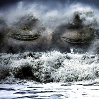 Sóng quái vật mạnh khủng khiếp chôn vùi tàu thuyền trên đại dương