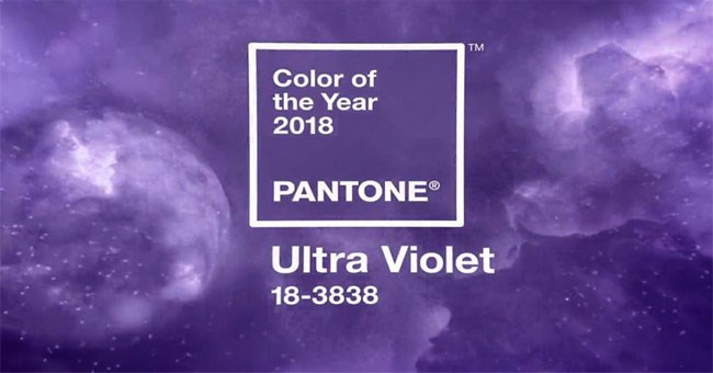 Màu sắc của năm 2018 - thế giới nhuộm màu "tím vô cực"