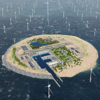 Xây đảo nhân tạo tỷ USD để... thu thập năng lượng gió