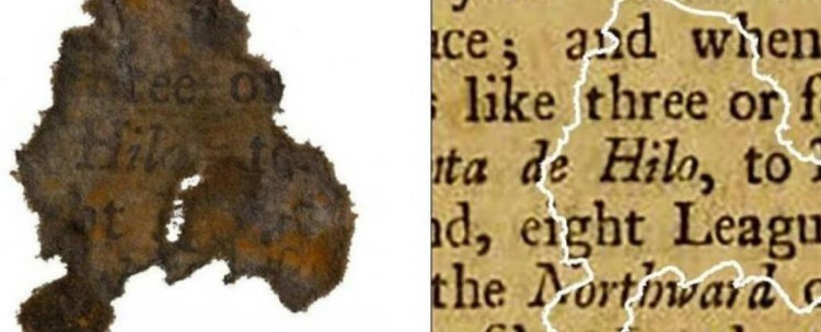 Những mảnh giấy trên con tàu Queen Anne's Revenge.