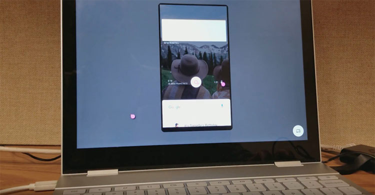 Hình ảnh đầu tiên về hệ điều hành Fuchsia mới của Google