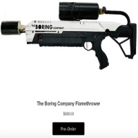 The Boring Company bắt đầu cho đặt trước súng phun lửa, giá bán 500 USD