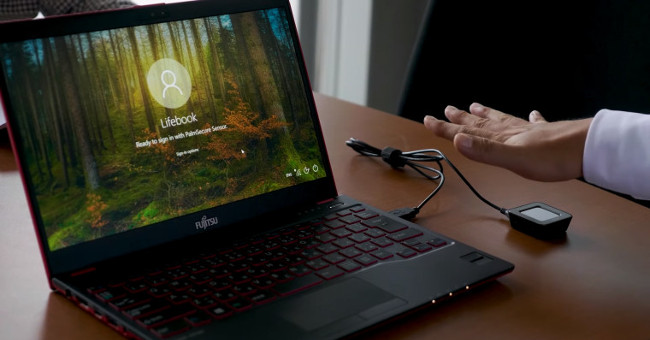 Microsoft và Fujitsu phát triển công nghệ bảo mật bằng tĩnh mạch lòng bàn tay trên Windows 10