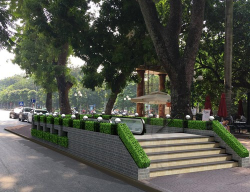 Ga tàu điện ngầm đầu tiên tại Hồ Gươm trông thế nào?