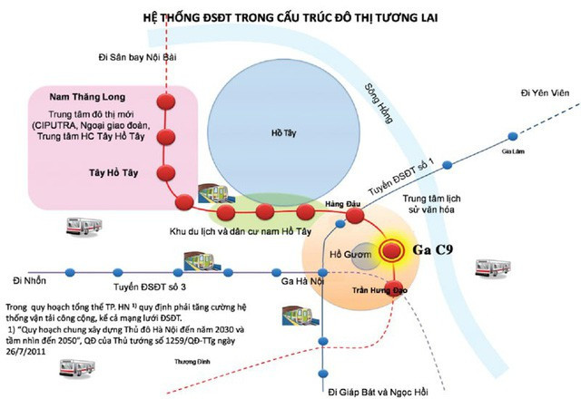 Ga tàu điện ngầm đầu tiên tại Hồ Gươm trông thế nào?