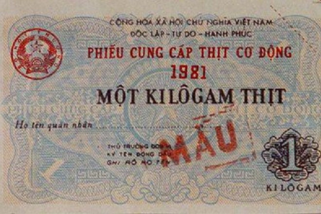 Phiếu cung cấp thịt cơ động.